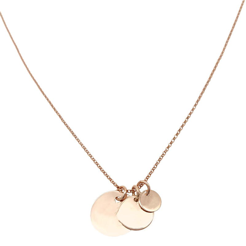 Disc Necklace - Rose Gold