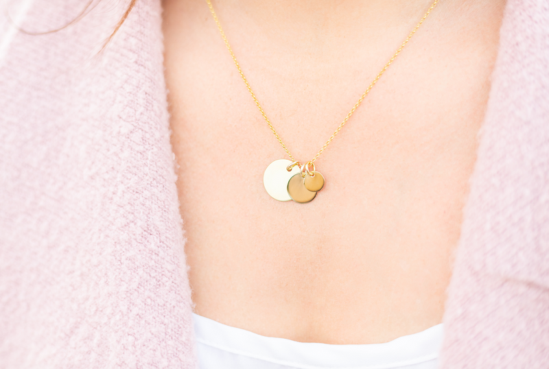Disc Necklace - Gold For Women 