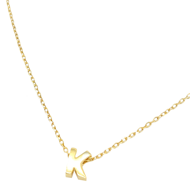M Initial Lock Pendant Short Necklace – US Jewelry House