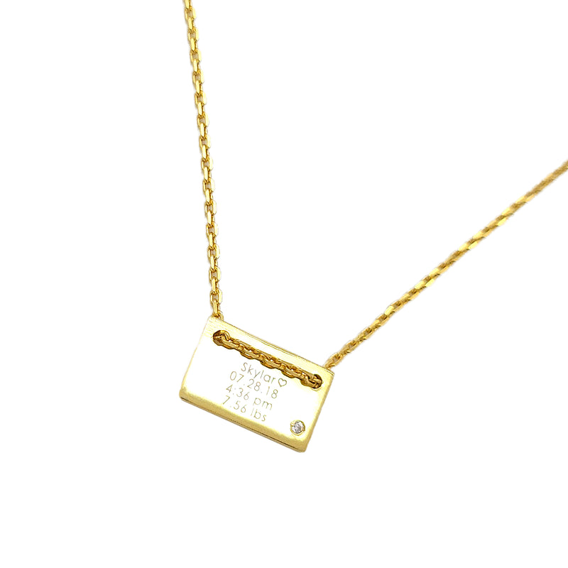 Beautiful Small Rectangle Necklace